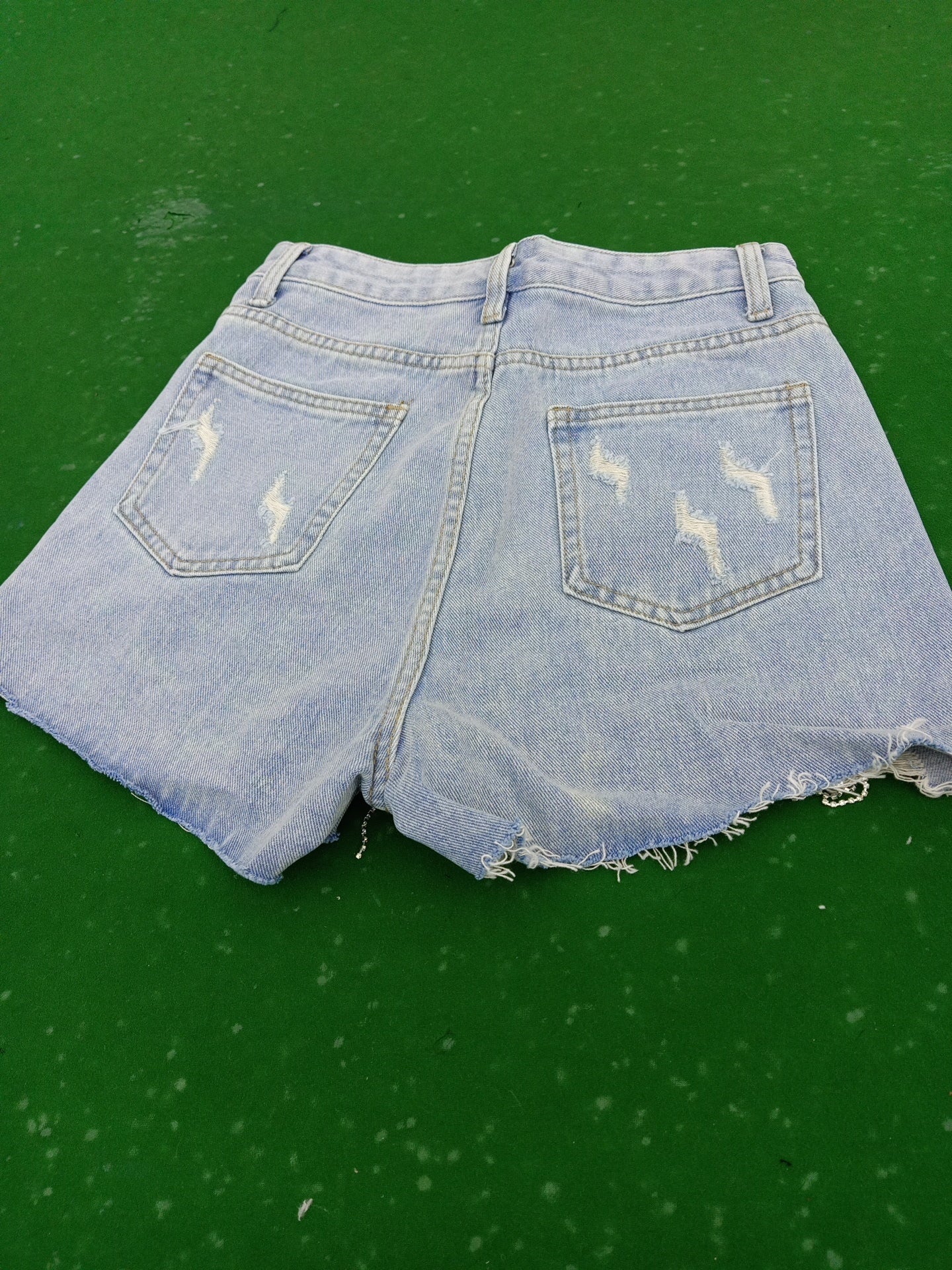 New Arrival Women Denim Sexy Rhinestone  Beading Shorts Jeans for Woman