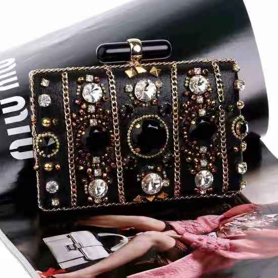 Luxury Fashion Bags Diamond Rhinestone Clutch Women Purse Clutch Bag Wedding
