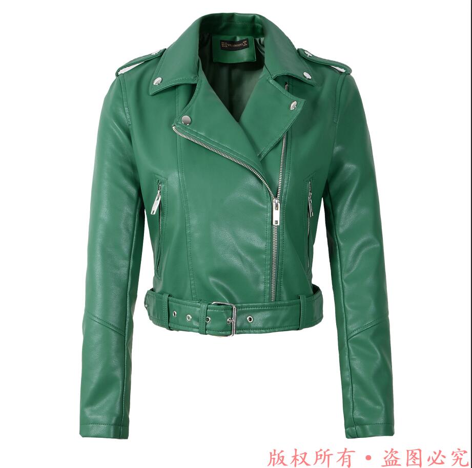 Hot New Fashion Women Motorcycle Leather Jackets Many colors Zippers CoatOutwear
